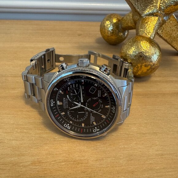 Citizen Nighthawk Radio Controlled Chronograph - Picture 4 of 7